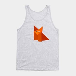 Cute Origami Fox Tank Top